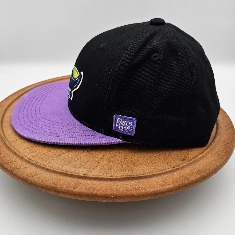Tampa Bay Rays Rookies Kids Club Snapback Hat Retro Devil‎ Rays Logo Youth Black